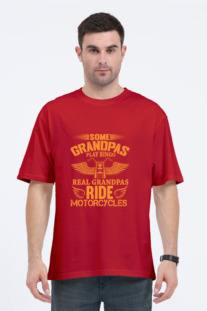Rider Grandpa Oversized T-Shirt for Men