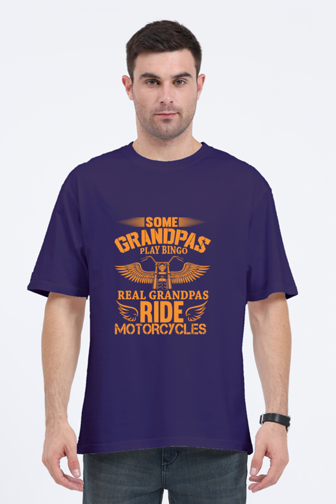 Rider Grandpa Oversized T-Shirt for Men