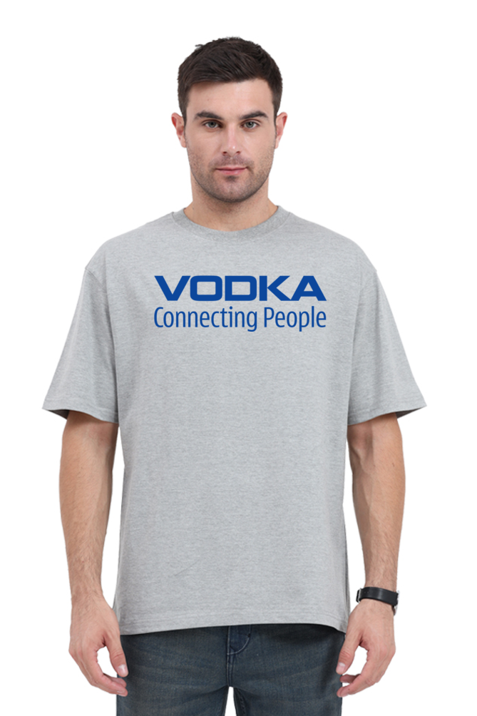 Vodka Connecting People Men's Oversized T-Shirt