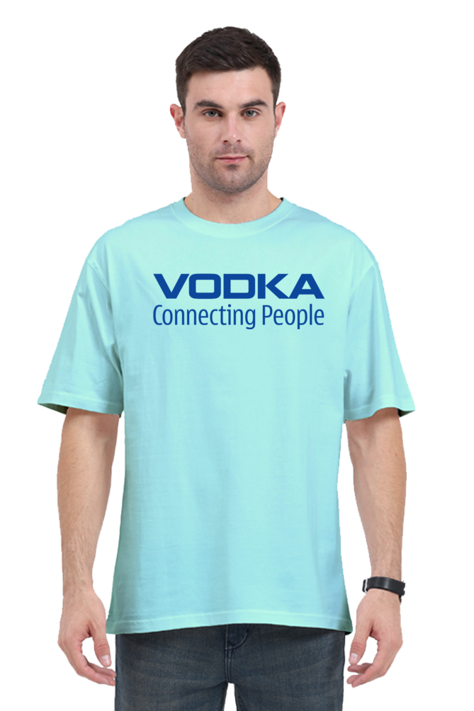 Vodka Connecting People Men's Oversized T-Shirt