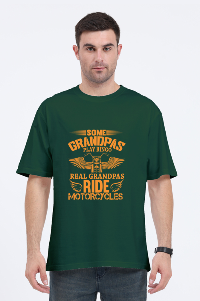 Rider Grandpa Oversized T-Shirt for Men