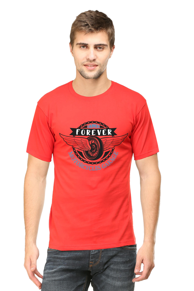 Choppers Forever Motorcycle Garage T-Shirt for Men