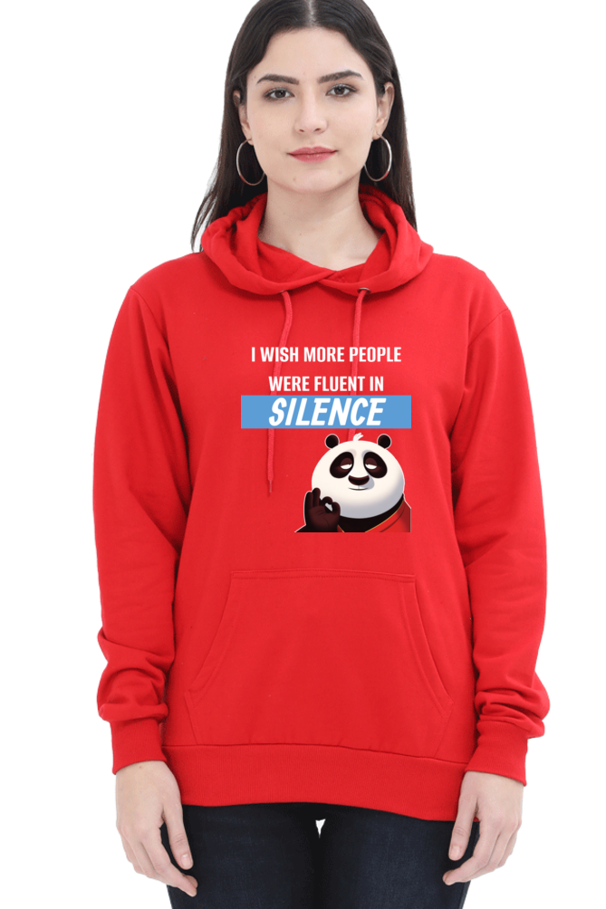 Silence Quote Sweatshirt- Women’s Funny Oversized Sweatshirt with Sassy Saying