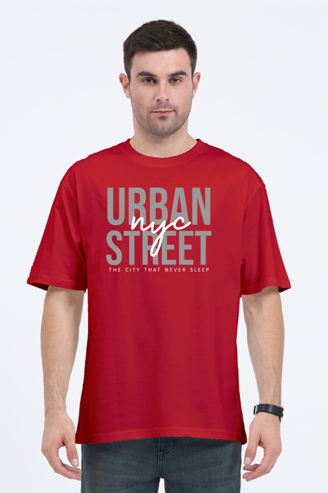 Urban NYC Street Men’s Oversize Cotton T-Shirt