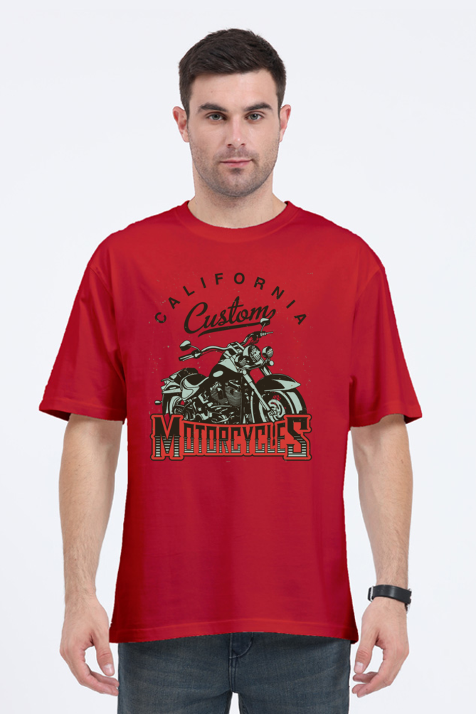 California Custom Motorcycles Oversized Men’s T-Shirt