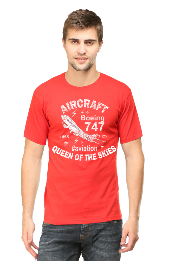 Boeing 747 Aircraft Enthusiast Men’s Regular Fit T-Shirt