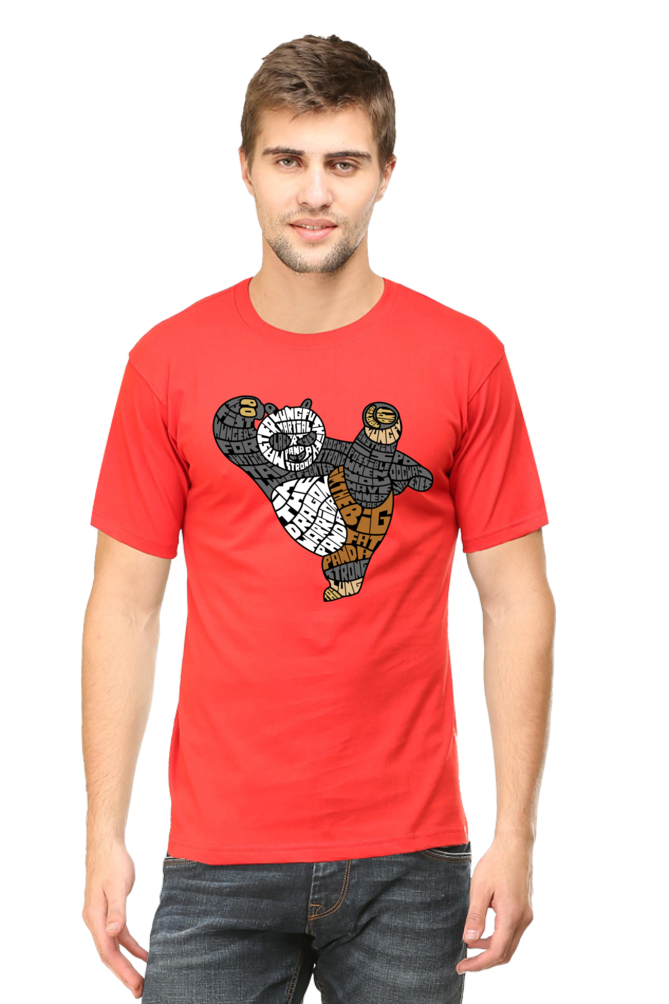 Dragon Warrior Po Kung Fu Panda Action T-Shirt for Men