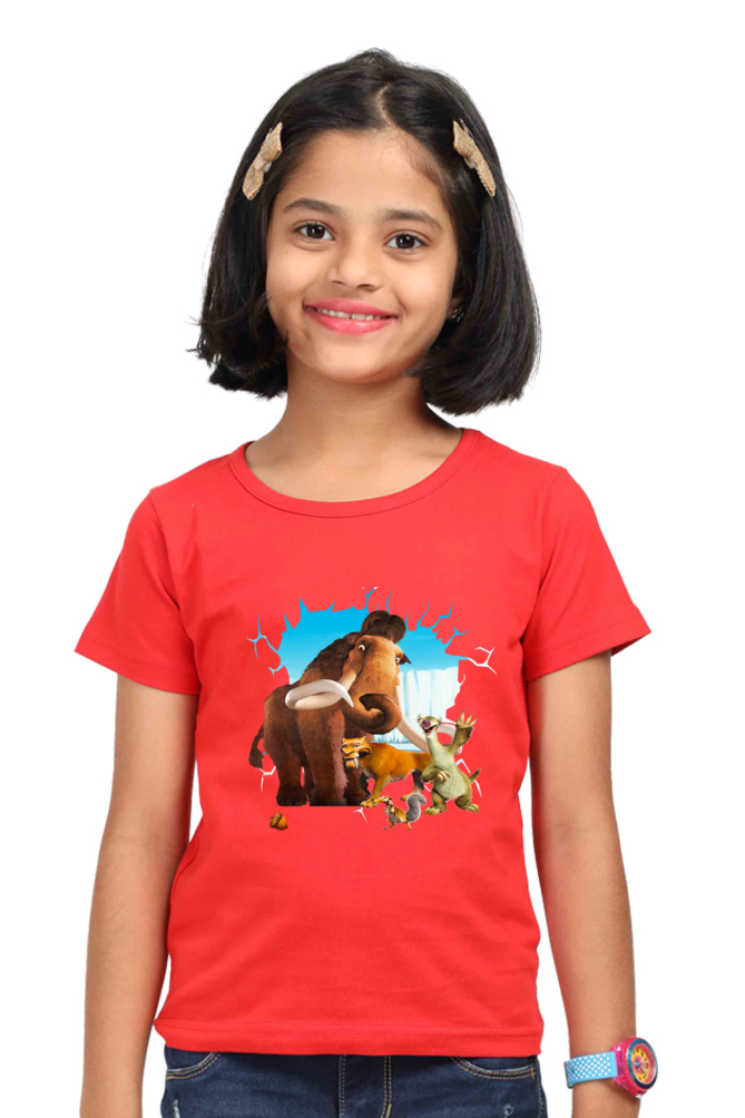 Ice Age Girls’ Graphic Print T-Shirt