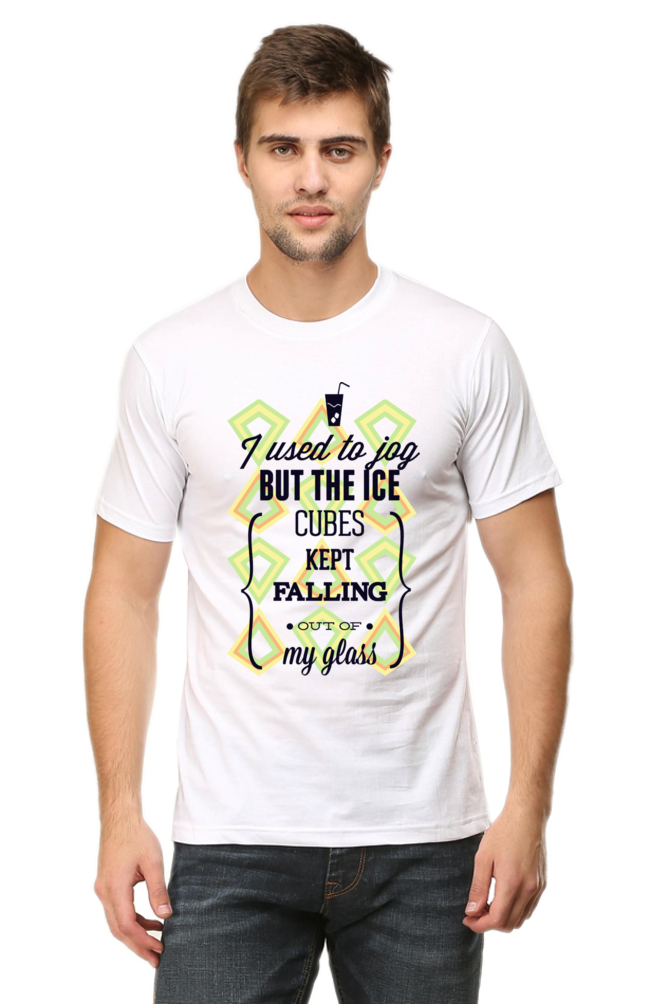 Funny Jogging Men's T-Shirt - Humorous and Vibrant Cotton Tee