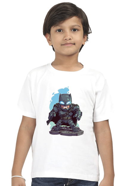 Boys’ Batman T-Shirt with Vivid Print and 100% Cotton Fabric