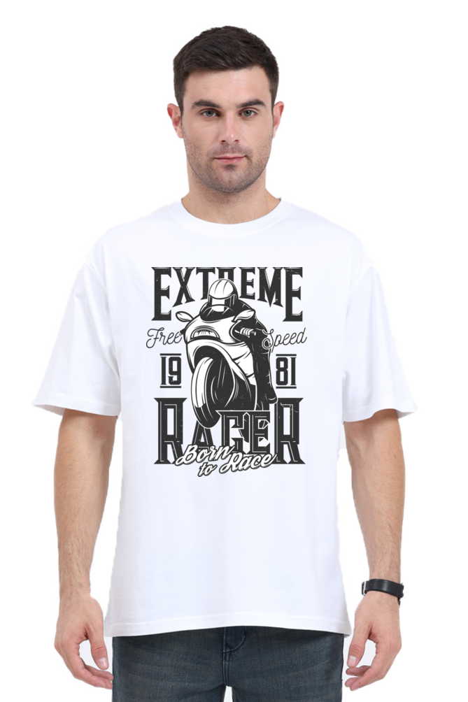 Extreme Racer Cotton Oversized Men’s T-Shirt