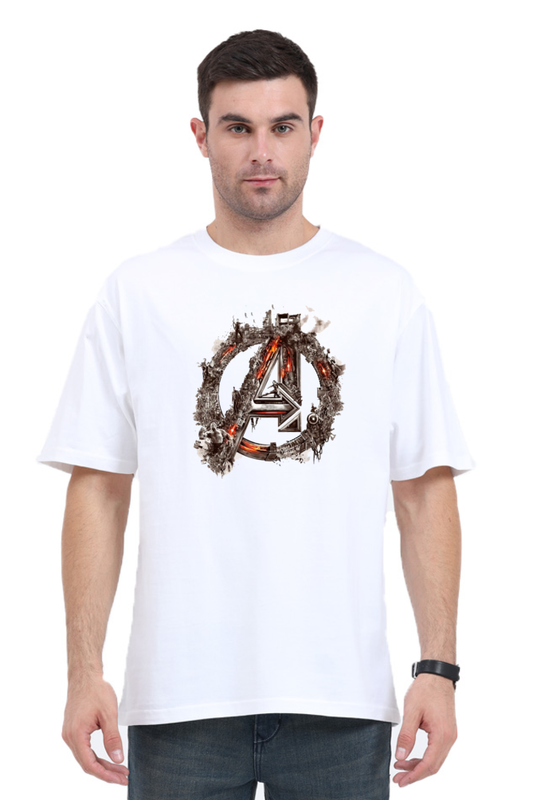 Avengers Logo Men's Oversized T-Shirt