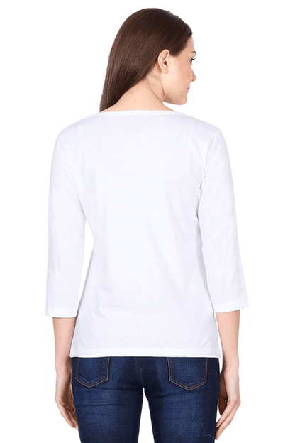 Women’s Regular Fit Full Sleeve T-Shirt with Bold Opinion Print