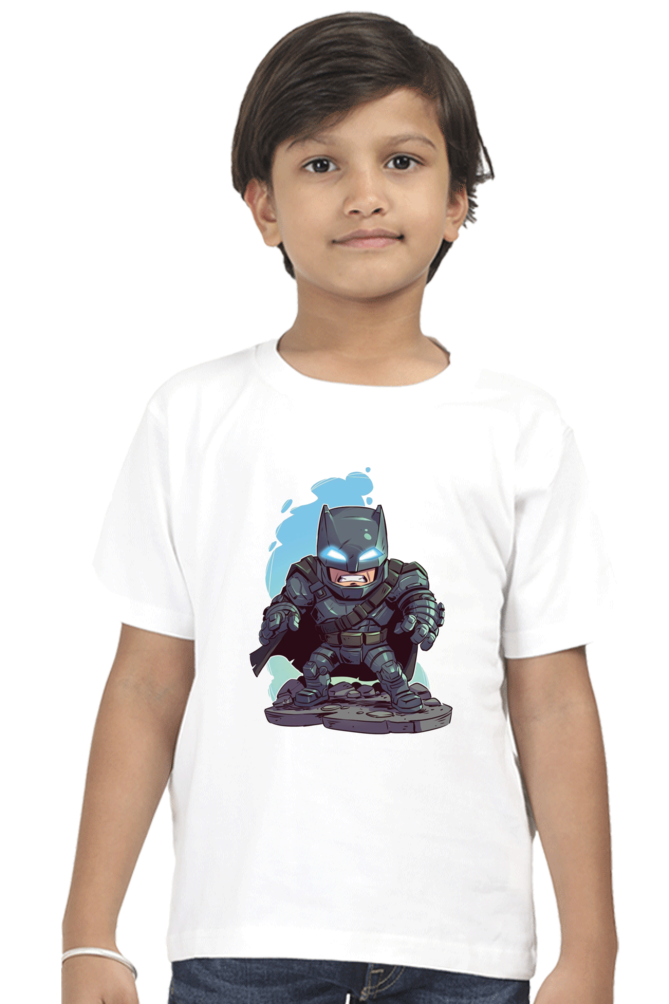 Boys’ Batman T-Shirt with Vivid Print and 100% Cotton Fabric