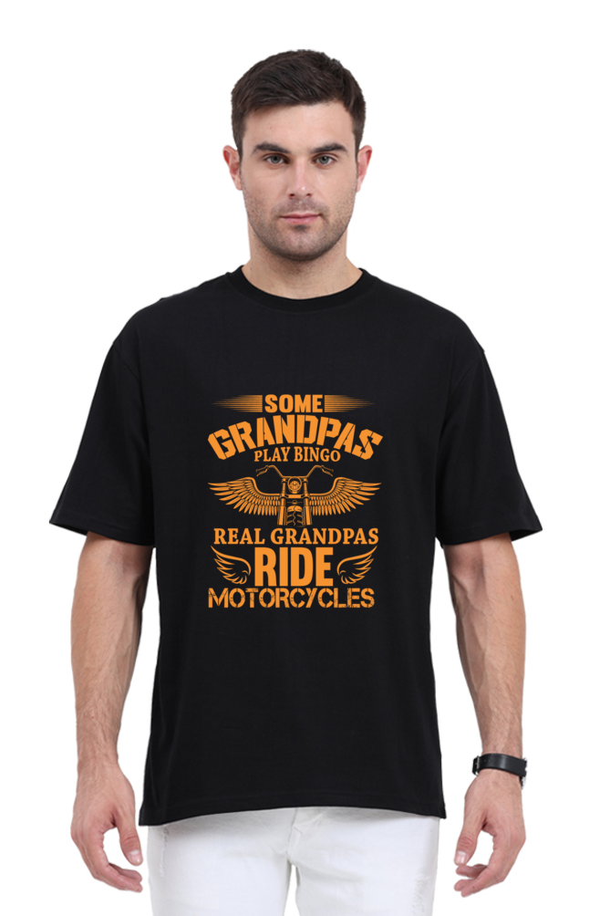 Rider Grandpa Oversized T-Shirt for Men