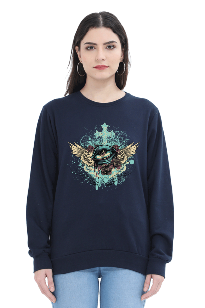 Eye Wings Women's T-Shirt - Oversized and Artistic Cotton Tee