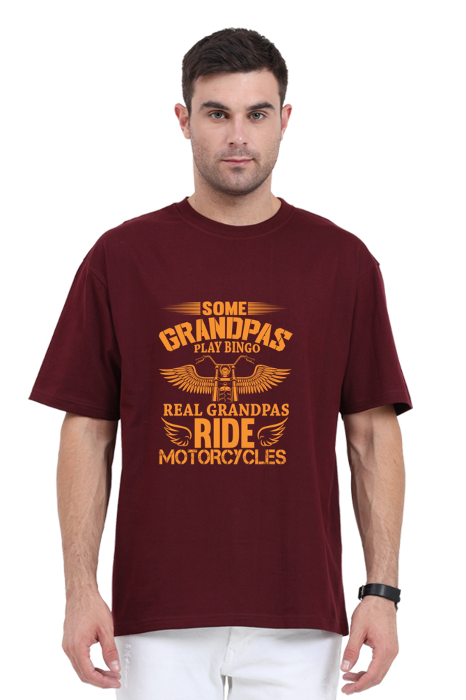 Rider Grandpa Oversized T-Shirt for Men