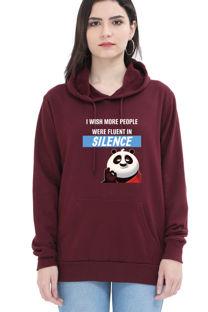 Silence Quote Sweatshirt- Women’s Funny Oversized Sweatshirt with Sassy Saying