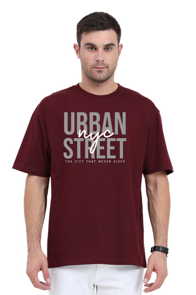 Urban NYC Street Men’s Oversize Cotton T-Shirt