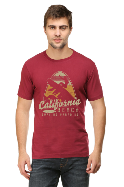 California Surf Paradise - Vintage Graphic Men's T-Shirt