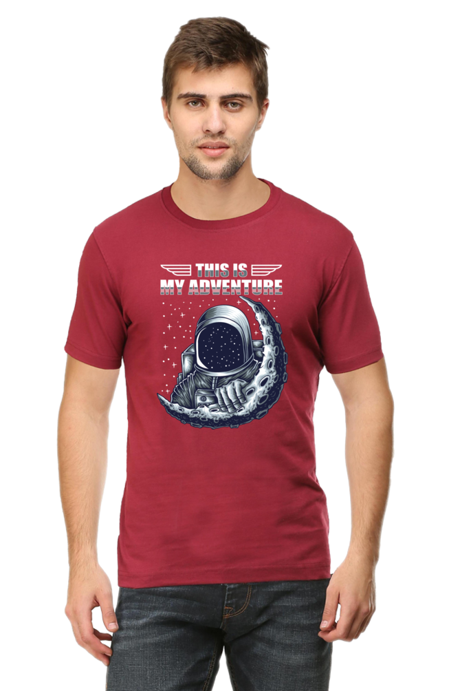 Galactic Adventure Men’s Breathable Cotton T-Shirt