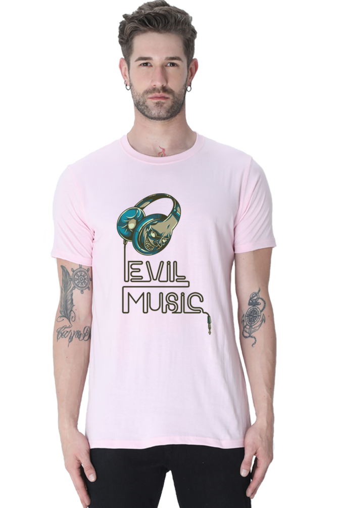 Evil Music T-Shirt - Edgy and Eye-Catching Men's Tee