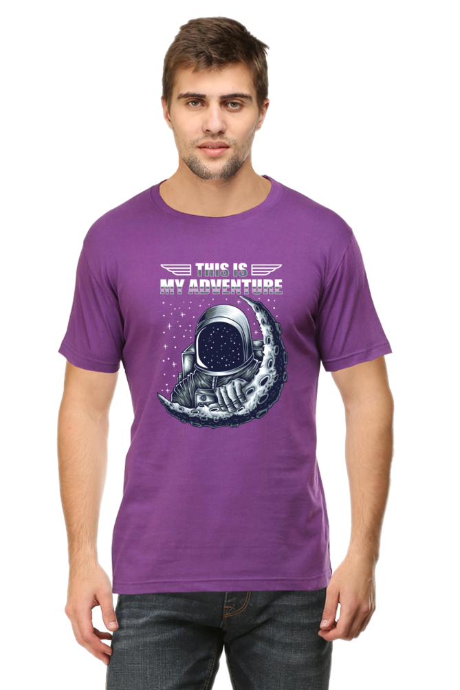 Galactic Adventure Men’s Breathable Cotton T-Shirt