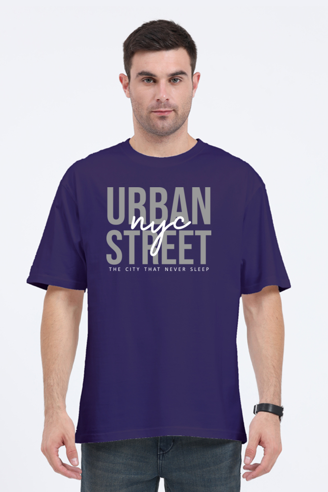 Urban NYC Street Men’s Oversize Cotton T-Shirt