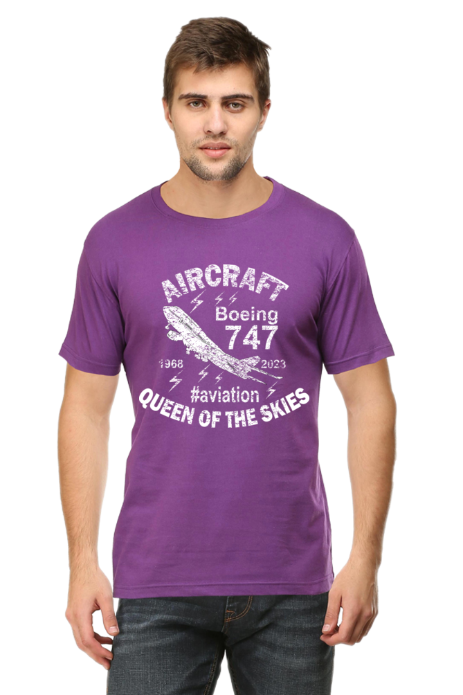 Boeing 747 Aircraft Enthusiast Men’s Regular Fit T-Shirt