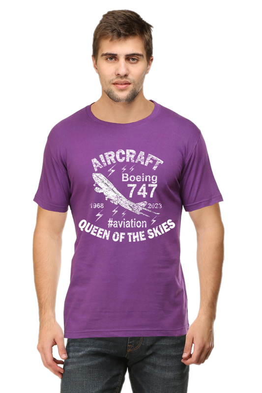 Boeing 747 Aircraft Enthusiast Men’s Regular Fit T-Shirt