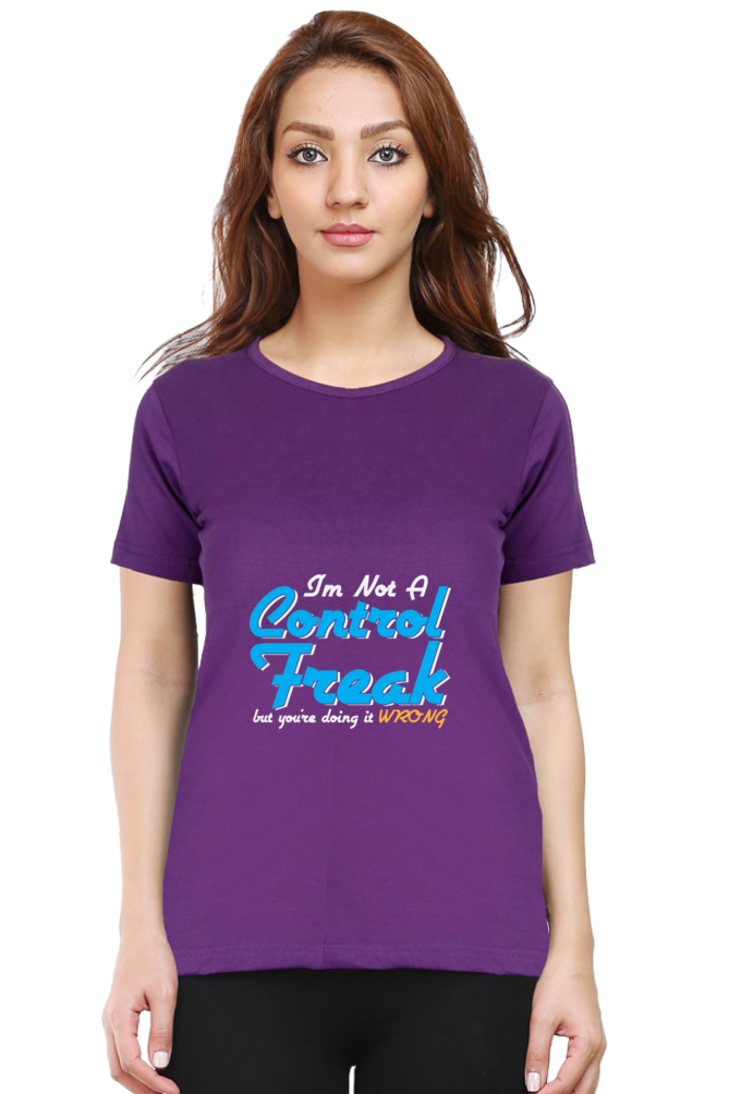 Control Freak Sarcastic T-Shirt for Women