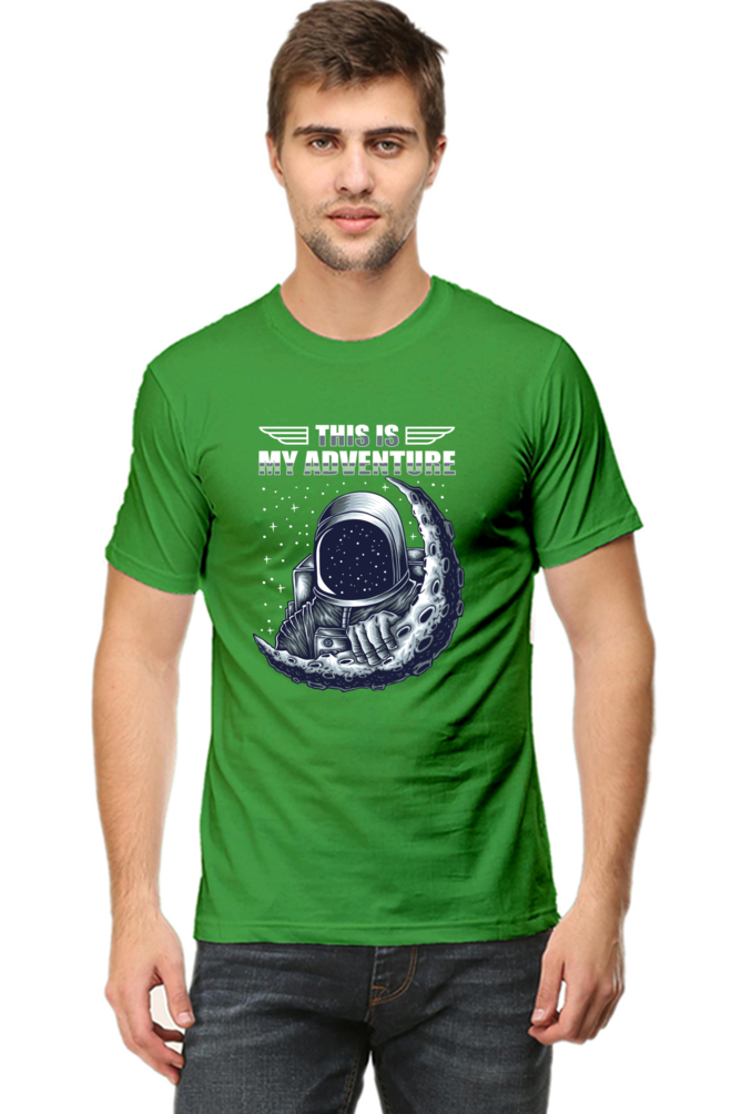 Galactic Adventure Men’s Breathable Cotton T-Shirt