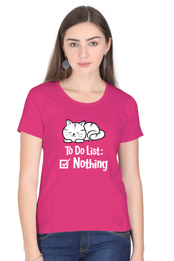 To Do List Cotton Women’s T-Shirt