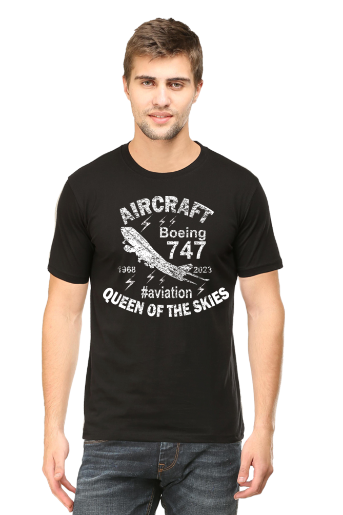 Boeing 747 Aircraft Enthusiast Men’s Regular Fit T-Shirt