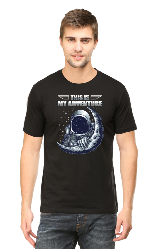 Galactic Adventure Men’s Breathable Cotton T-Shirt