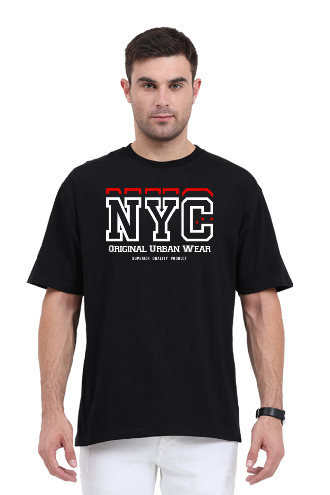 NYC Original Urban Wear Men’s Oversized Cotton T-Shirt