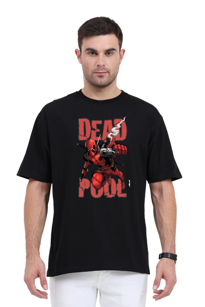 Deadpool Action Pose Men’s Oversized T-Shirt