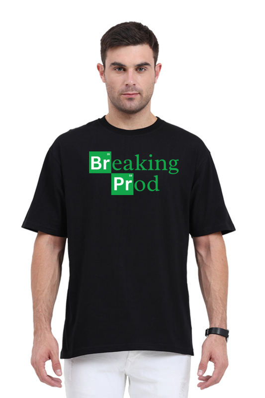 Breaking Prod Men's Oversized T-Shirt - Bold and Unique Design