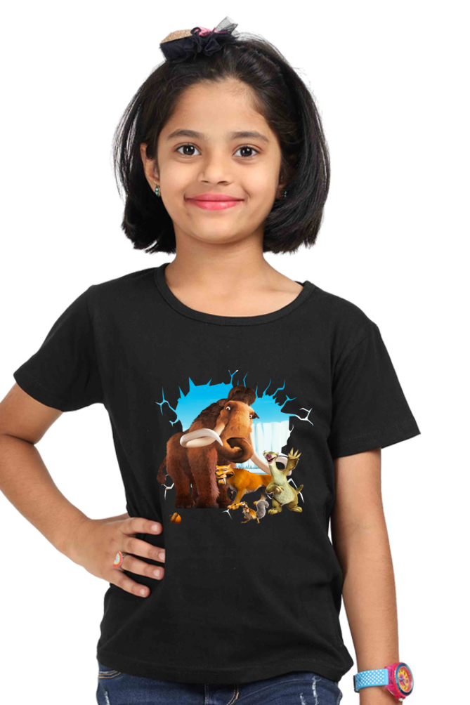 Ice Age Girls’ Graphic Print T-Shirt