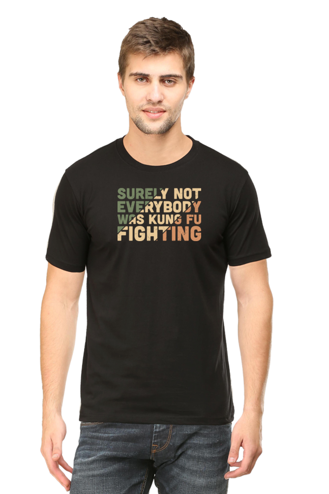 Funny Kungfu Fighting Cotton T Shirt for Men