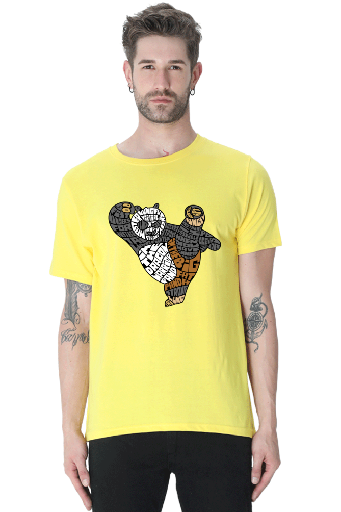 Dragon Warrior Po Kung Fu Panda Action T-Shirt for Men