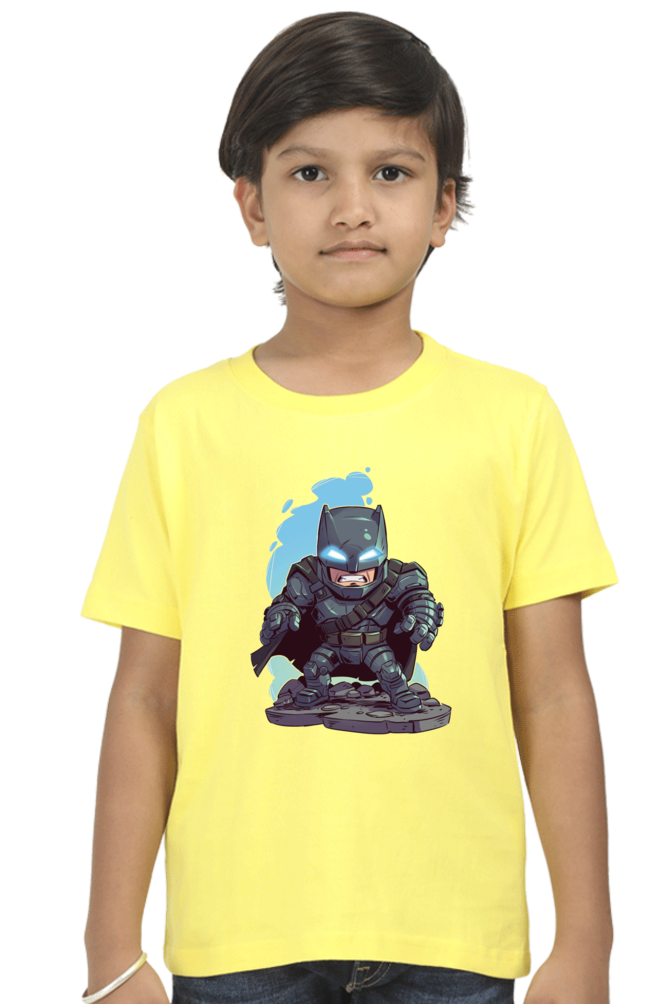 Boys’ Batman T-Shirt with Vivid Print and 100% Cotton Fabric