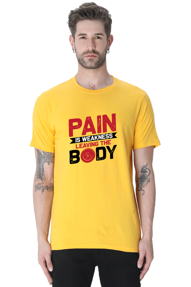 Weakness Leaving the Body - Gym Inspiration T-Shirt for Men