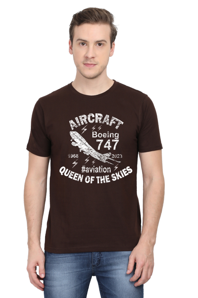 Boeing 747 Aircraft Enthusiast Men’s Regular Fit T-Shirt