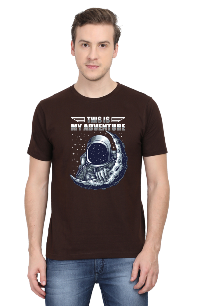 Galactic Adventure Men’s Breathable Cotton T-Shirt