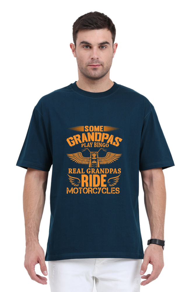 Rider Grandpa Oversized T-Shirt for Men