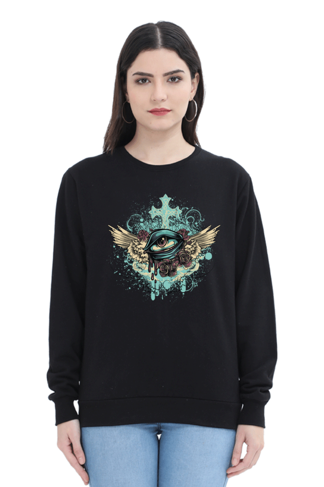 Eye Wings Women's T-Shirt - Oversized and Artistic Cotton Tee