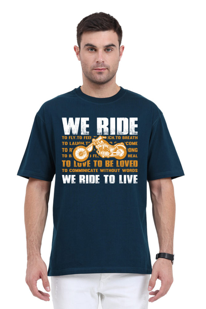 We Ride Men’s Oversized T-Shirt