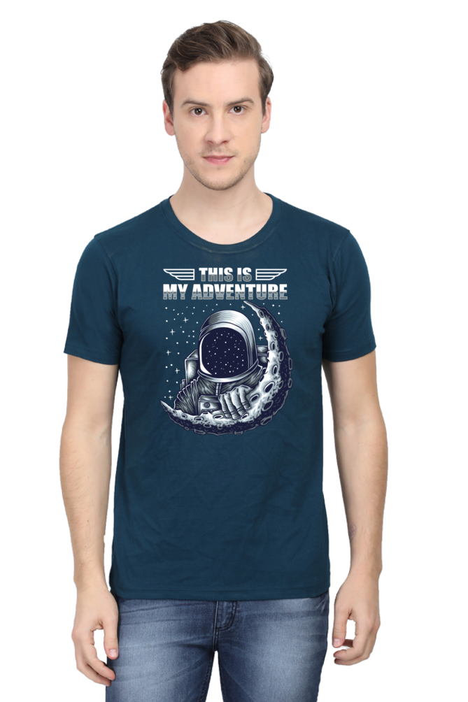 Galactic Adventure Men’s Breathable Cotton T-Shirt