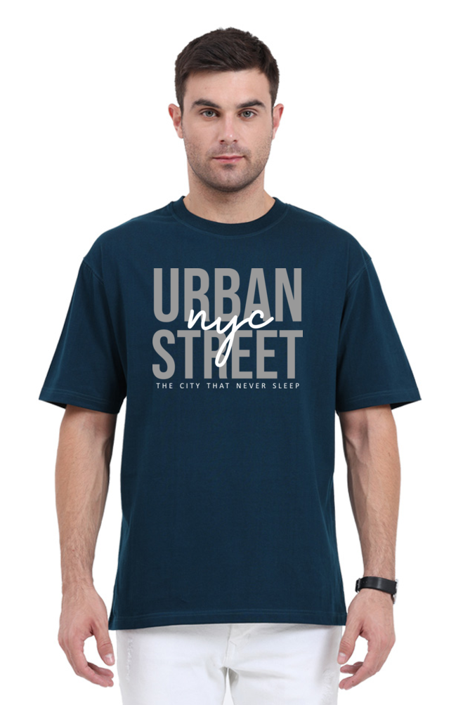 Urban NYC Street Men’s Oversize Cotton T-Shirt